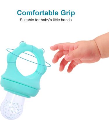 Kocan Baby Fruit Feeder - Silicone Pacifier Set (S/M/L) for Toddler Tooth Relief - 2 Pack Baby Food Feeder for Safe Easy Feeding - Buy Online on GoSupps.com