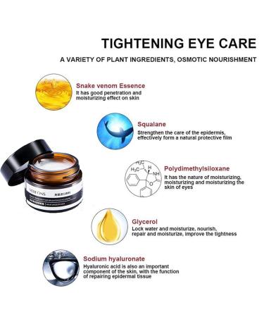 YUSA Verfons Snake Venom Firming Eye Cream for Bags and Dark Circles - Anti-Wrinkle Peptide Formula (5PCS) - Buy Online on GoSupps.com