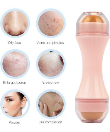 Natural Volcanic Roller Oil Control Rolling Stone Matte Makeup Face Skin Care Tool Facial Cleaning Oil Absorption Roller On Ball White - Buy Online on GoSupps.com