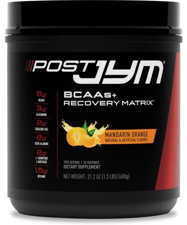 JYM Supplement Science Post JYM BCAA’s Recovery Matrix - Mandarin Orange - 21.2 Oz.