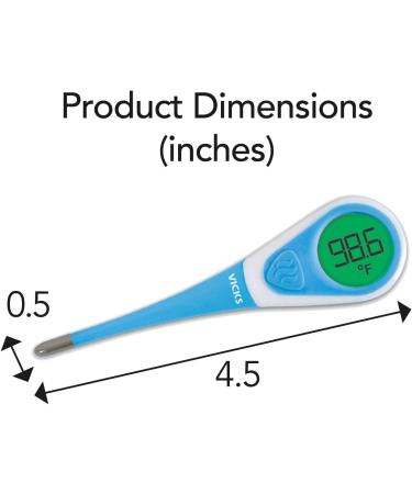 Vicks ComfortFlex Digital Thermometer - Fast 8 Second Color Coded Readings - Buy Online on GoSupps.com