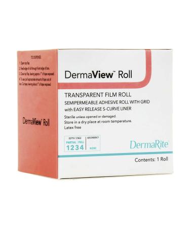 Dermarite Industries Derma View Roll Transparent Film Roll Yards 4"x11 Transparent Film Roll Yards 4"x11