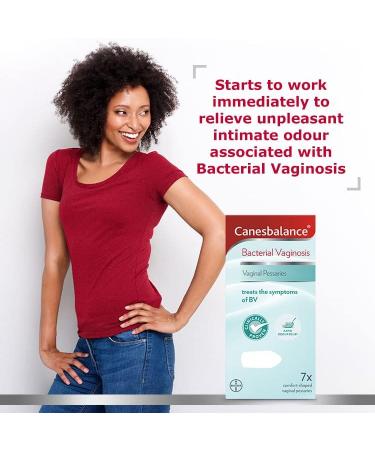 CanesBalance Vaginal Pessaries | Bacterial Vaginosis Symptom Treatment | Starts to Work Immediately to Relieve Unpleasant Intimate with BV | Clinically Proven- Pack of 7x2 (14 Total) White - Buy Online on GoSupps.com