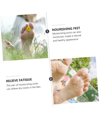 FOMIYES 5 Pairs Moisturizing Socks Foot Moisturising Socks Lotion Socks Heel Sleeves for Cracked Heels Heel Sleeve Moisturizing Dry Feet Non- Socks Yoga Socks Breathable Spa Cotton Purple - Buy Online on GoSupps.com