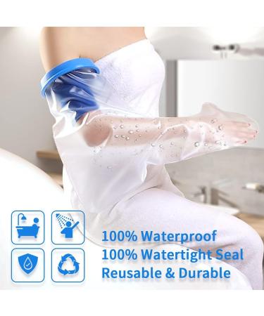 Waterproof Cast Cover for Shower - BukiHome Reusable Sealing Sleeve for Broken Arm Wrist & Hand Protection - Buy Online on GoSupps.com