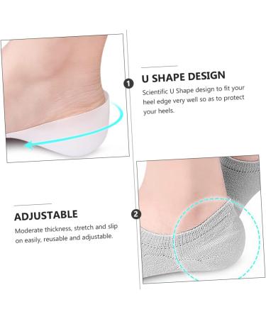 NOLITOY Heel Cover Protection Pads - 2 Sets White Man's Sebs Sole of Foot - International Shipping Available - Buy Online on GoSupps.com