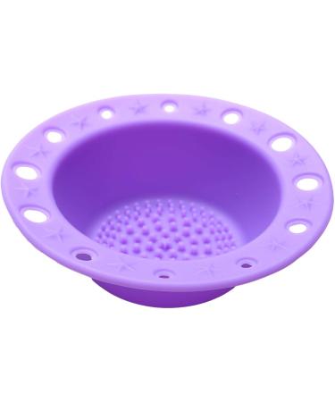 iFutniew Silicone Makeup Brush Cleaner Cleaning Tool Cosmetic Pen Holder(Purple) - Buy Online on GoSupps.com