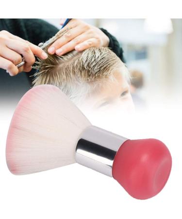 Broken Hair Cleaning Brush for Barber Shop Barber Brush Neck Duster Neck Duster Brush Nylon Material Hair Sweep Hairdressing Tool Suitable for Haircut Shaving Cleaning (Roseate)