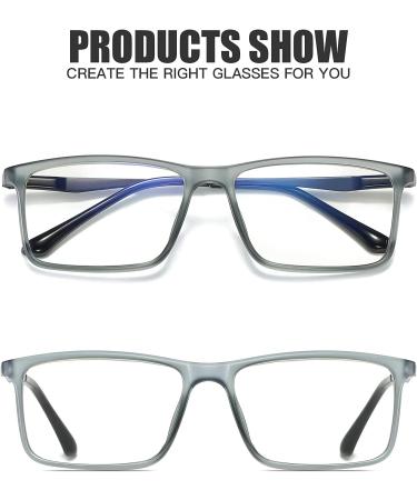 Tusocci Blue Light Blocking Glasses - Matte Transparent Grey | Anti-Eyestrain & UV Glare for Computer, Gaming, Phone, TV - Includes Glasses Case - Buy Online on GoSupps.com
