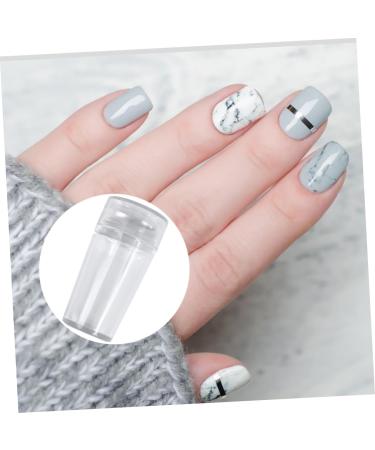 MAGICLULU Clear Nail Polish 12 Sets Fully Transparent Handle with Lid Silicone Seal Printer Manicure Plastic Stamping Tool - Buy Online on GoSupps.com