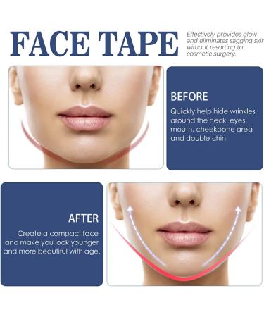 Dajidafu 60 Pieces Women Face Lifting Wrinkle Patch Home Traveling Chin Forehead Anti-aging Anti-wrinkle Stickers Skin Care - Buy Online on GoSupps.com