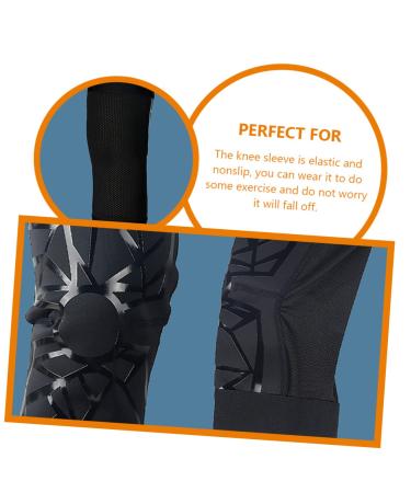 Buy Cycling Leg Sleeves & Running Knee Brace for Men - Comfortable Breathable Support in XL Black - Buy Online on GoSupps.com