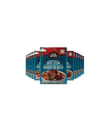 Club House Dry Sauce/Seasoning/Marinade Mix Beef Stew Slow Cookers 42g Case Pack 12 Count