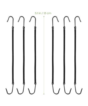 Lurrose Women Ponytail Hooks 20pcs Elastic Hair Bands Hair Ties Ropes | Black Rubber Bands Hair Holder for Girls and Women - Buy Online on GoSupps.com