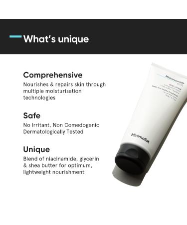 Niacinamide 5% Body Moisturizer Lotion | 180g | For Men & Women | Minimalist Skincare - Buy Online on GoSupps.com