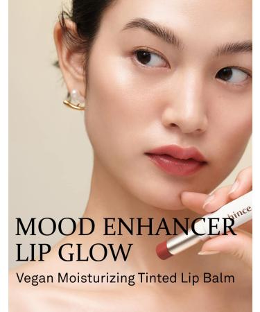 HINCE Mood Enhancer Lip Glow - Moisturizing Balm with Shea Butter & Sweet Almond | Buttery Balm Texture for Neutral Color - 0.2oz (LET ME DEW) - Buy Online on GoSupps.com