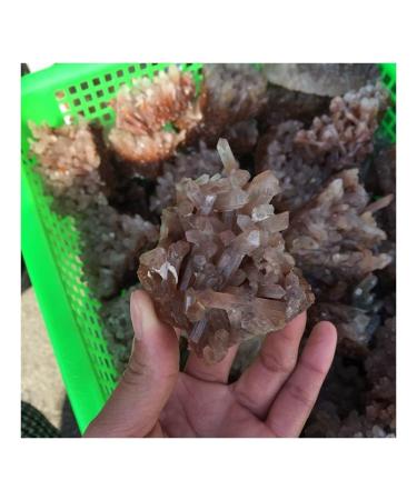 Stone Crafts Natural Rough red Quartz Crystal Gemstone Cluster Reiki Crystal Stone Specimen Home Decor Natural Luster