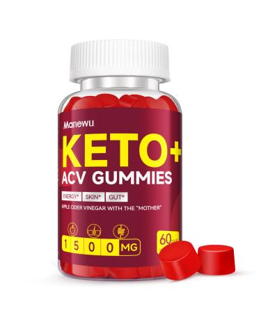 Advanced Keto ACV Gummies 1500mg Apple Cider Vinegar with Mother Vitamins B6 B12 Natural Organic Vegan Gluten-Free ACV Keto Supplement for Metabolism Detox & Energy Boost Made in The USA 60 COUNT