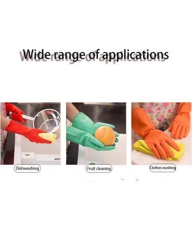 KKRAUS 3 Pair Non-Slip Cleaning Gloves Multi-Purpose Rubber Gloves Reusable Household Gloves Kitchen Dishwashing Gloves for Clothes Bathroom (Color : Red Size : X-Large_Basic) X-LARGE_BASIC Red - Buy Online on GoSupps.com