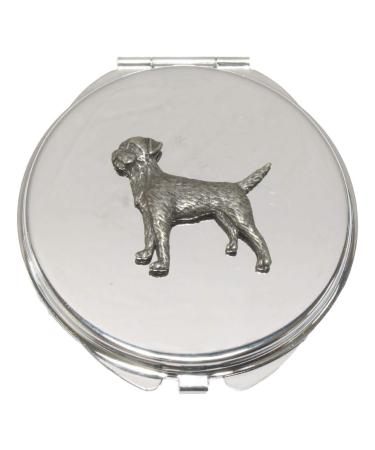 Border Terrier Compact Mirror Handbag Gift With Free Engraving 37