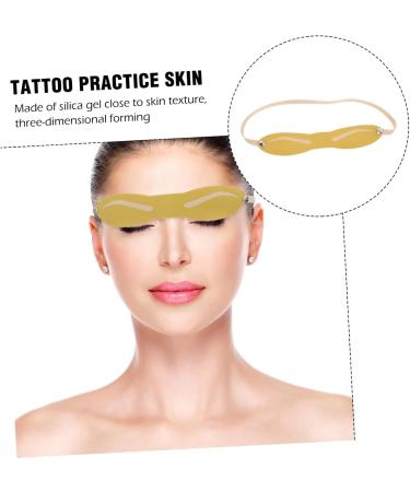 NOLITOY 80 Pcs Eyebrow Practice Skin Silicone Skin Practice Tool Artificial Skin Eyebrow Trimming Headband - Buy Online on GoSupps.com