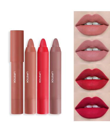 Moisturizing Matte Lipstick | 12 Longwear Colors | Water Resistant Velvet Crayon | Up to 8Hrs | Natural Finish | International Shipping - Buy Online on GoSupps.com
