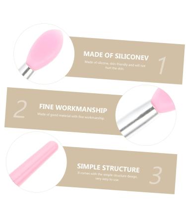 Shop Mikinona 10pcs Lip Mask Spoon & Makeup Brush Set | Lipstick Applicator Creamy Eyeshadow & More - Miss Cosmetic Pink - Buy Online on GoSupps.com