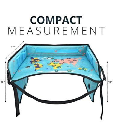 Kids Travel Tray with Toddler Seat & Art Supplies Storage Pockets - Buy Online on GoSupps.com
