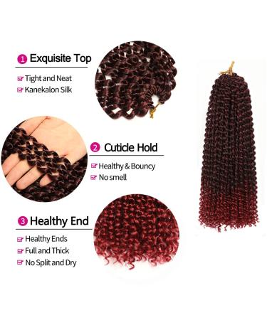 Passion Twist Hair - 12 Crochet Braids (7 Packs) for Bohemian Styles | T1B-Bug Synthetic Hair Extensions - Buy Online on GoSupps.com