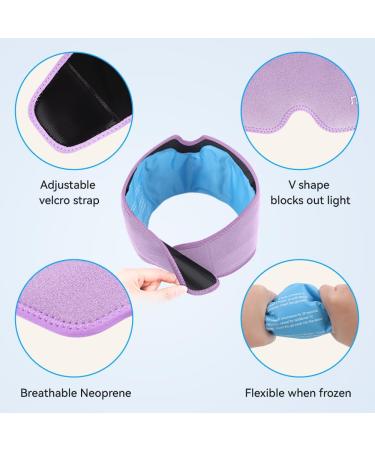 NEWGO Migraine Relief Head Ice Wrap - Hot Cold Therapy Headache Hat for Chronic Migraine and Stress Relief (Purple) - Buy Online on GoSupps.com