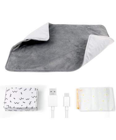 Electric Heating Pillow - Constant Temperature Washable & Soft Desk Heating Pillow (Gray) for Ultimate Comfort - Buy Online on GoSupps.com