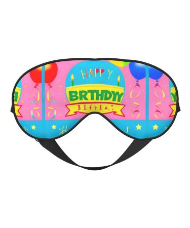 Happy Birthday Balloon Eye mask Soft Elastic and Adjustable Nighttime Comfort Sleeping mask Suitable for Both Men and Women