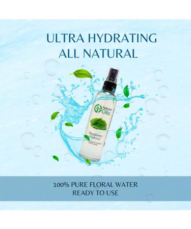 Peppermint Hydrosol (Floral Water) - 4 fl oz Plastic Bottle w/Cap - 100% Pure - Buy Online on GoSupps.com