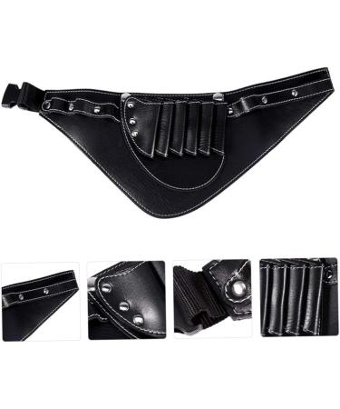 Beaupretty 3-Piece Hairdressing Kit | Scissor Belt Holder Hair Scissors Bag & Brush | Durable PU Black | International Shipping Available - Buy Online on GoSupps.com