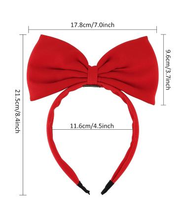 BAHABY Red Bow Headband for Women and Girls - Perfect for Costumes, Valentine's Day Gifts - Buy Online on GoSupps.com