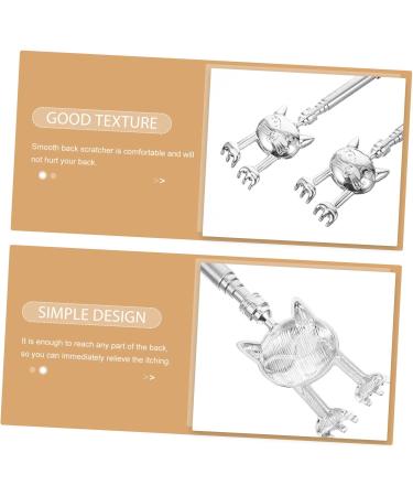 Ipetboom 2-in-1 Scratch Tree & Hand Massager - Portable Stainless Steel Itching Relief for Body & Legs - Ideal Back Scratcher & Scraper Tool - Buy Online on GoSupps.com