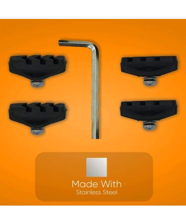 ELAPCO Bike Brake Pads 4 PCS + Installation Tool | C-Shaped 50MM Pads for Mountain Bike | Ideal Road Brake Pads | Reliable in Wet Conditions - Buy Online on GoSupps.com
