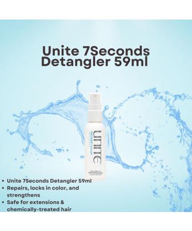 Hair Care Pack Bundle With Unite 7Seconds Detangling Spray 59ml with Heat Protection and UV Protection Langley Green Wet and Dry Bobble in Pink - Buy Online on GoSupps.com