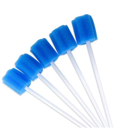 50 Pieces Disposable Oral Swabs Bulk Mouth Sponge Stick Swabsticks Unflavored for Elderly Kids Adults Mouth & Gum Cleaning