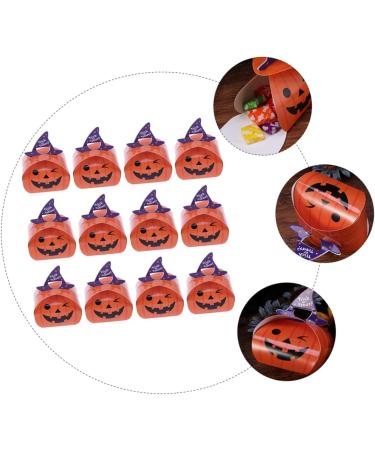 PLAFOPE Pouches 12pcs Halloween Carton Candy Box Cookie Boxes Container Halloween Creative Bags Chocolate Fold - Buy Online on GoSupps.com