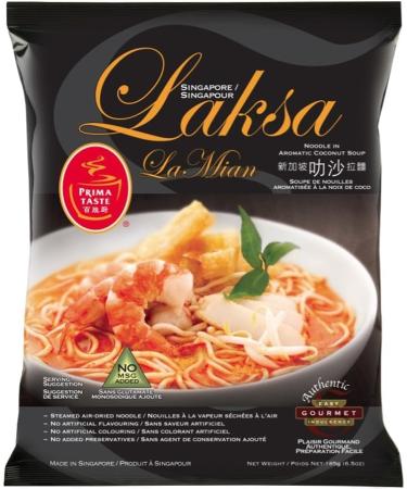 Prima Taste Singapore Laksa La Mian Instant Noodles Ramen 185g (Pack of 12) HALAL - Buy Online on GoSupps.com