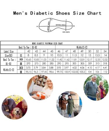 GSFY Men's Extra Wide Diabetic Shoes Blue 11.5 - Adjustable Closure, Lightweight Edema Sneakers for Elderly Swollen Feet - Buy Online on GoSupps.com