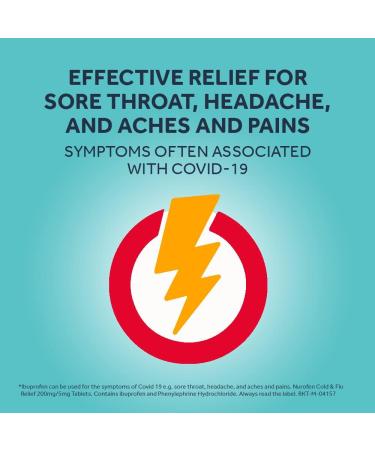 Nurofen Cold & Flu 200mg/5mg Tablets - Fast Relief for Cold and Flu Symptoms - Buy Online on GoSupps.com