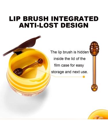 Honey Pot Bee Balm Lip Balm Set - Hydrating & Exfoliating Lip Care for Dry, Cracked Lips - Lip Scrub and Sleep Mask - Reduces Lip Lines - 4 Pack - Buy Online on GoSupps.com