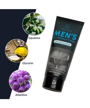 Men's Intimate Hair Removal Cream - Effective & Painless Depilatory Cream for Unwanted Male Hair in Private Area - 4.2 Fl Oz (Pack of 1) - Buy Online on GoSupps.com