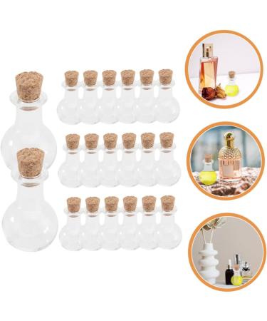 Zerodeko 20Pcs drifting bottle medicine storage bottle wish bottle Wishing bottle glass jar empty glass bottle display bottle storage rack specimen collection bottle - Buy Online on GoSupps.com