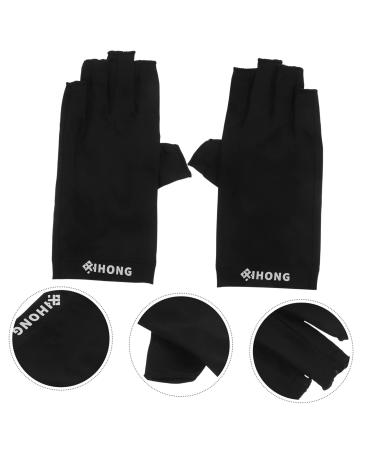 FRCOLOR Half Finger Gloves 5 Pairs Uv Gloves Gel Manicure Gloves for Uv Protection Uv Shield Gloves Uv Protection Gloves Women Nail Art Care Supply Anti-uv Fabric Women's - Buy Online on GoSupps.com