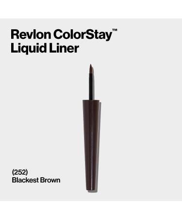 Revlon ColorStay Liquid Eyeliner - Waterproof, Smudgeproof, Longwear - Black Brown 252 - Buy Online on GoSupps.com