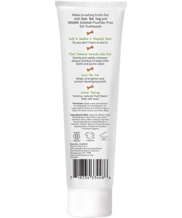 Desert Essence Kids Toothpaste Gel Tutti Frutti 4.7 oz - Natural & Fun Flavor - Buy Online on GoSupps.com