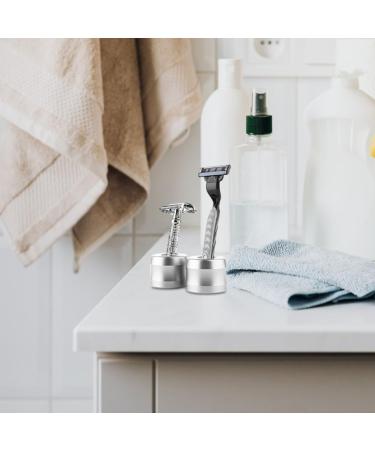 WOONEKY 2 Razor Display Stand & Organizer | Professional Brush Rack for Exhibition & Desktop Use - Buy Online on GoSupps.com